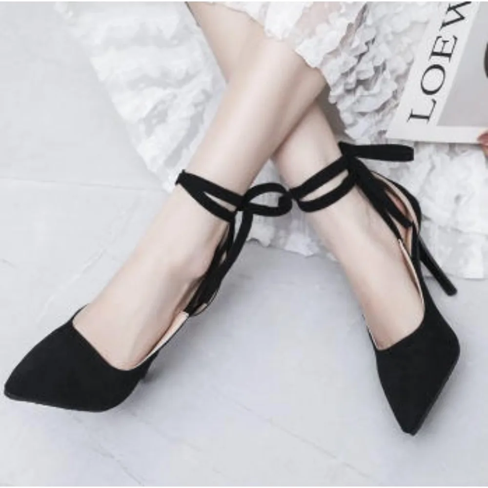 2026 Neue Damen Wildleder High Heels Pumps Modische Büroschuhe Stiletto Party Festliche Schuhe Weibliche Komfort-Eleganz Damenschuhe mit Absatz