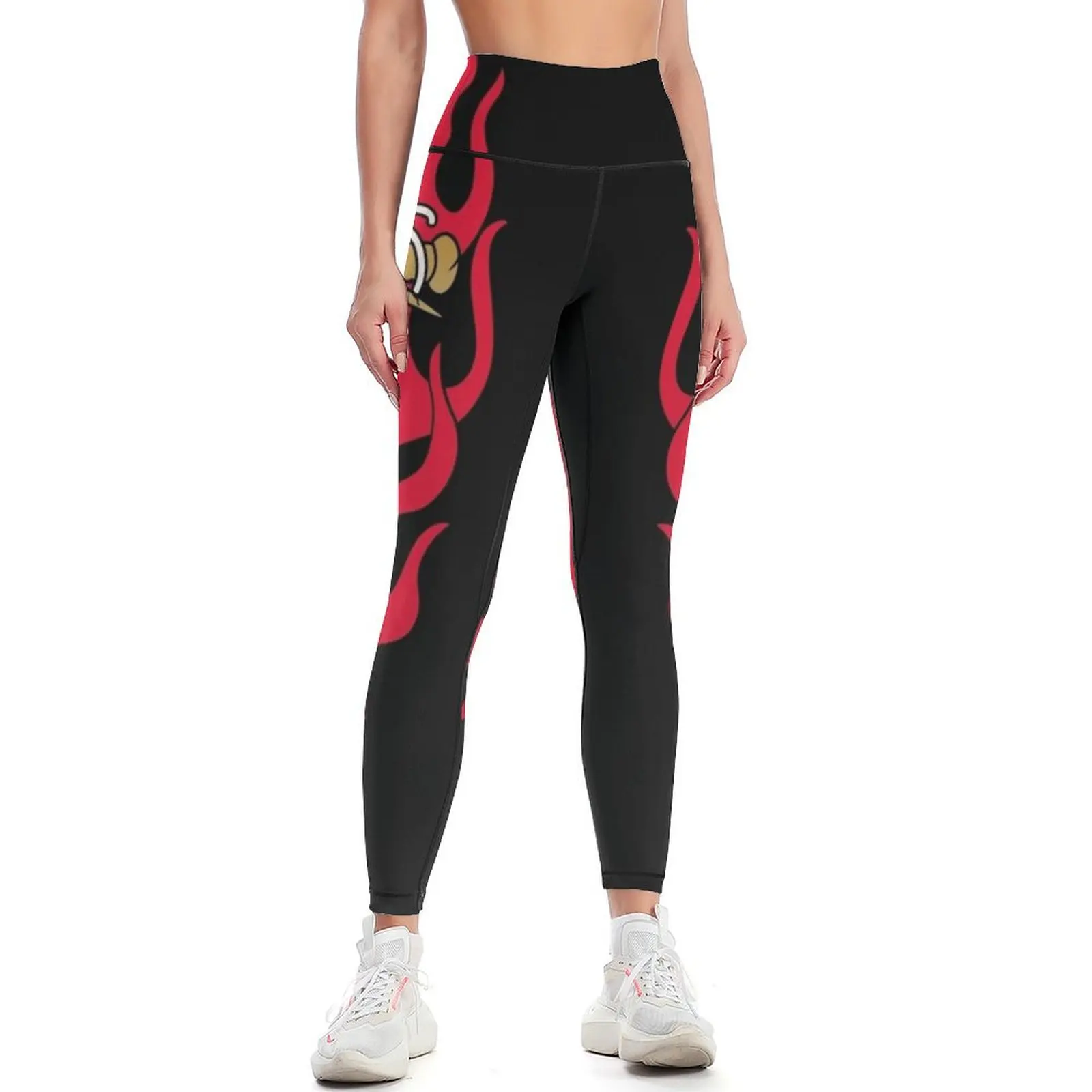 

Eddie Flamin' Cross Leggings gym top sportswear gym Womens Leggings