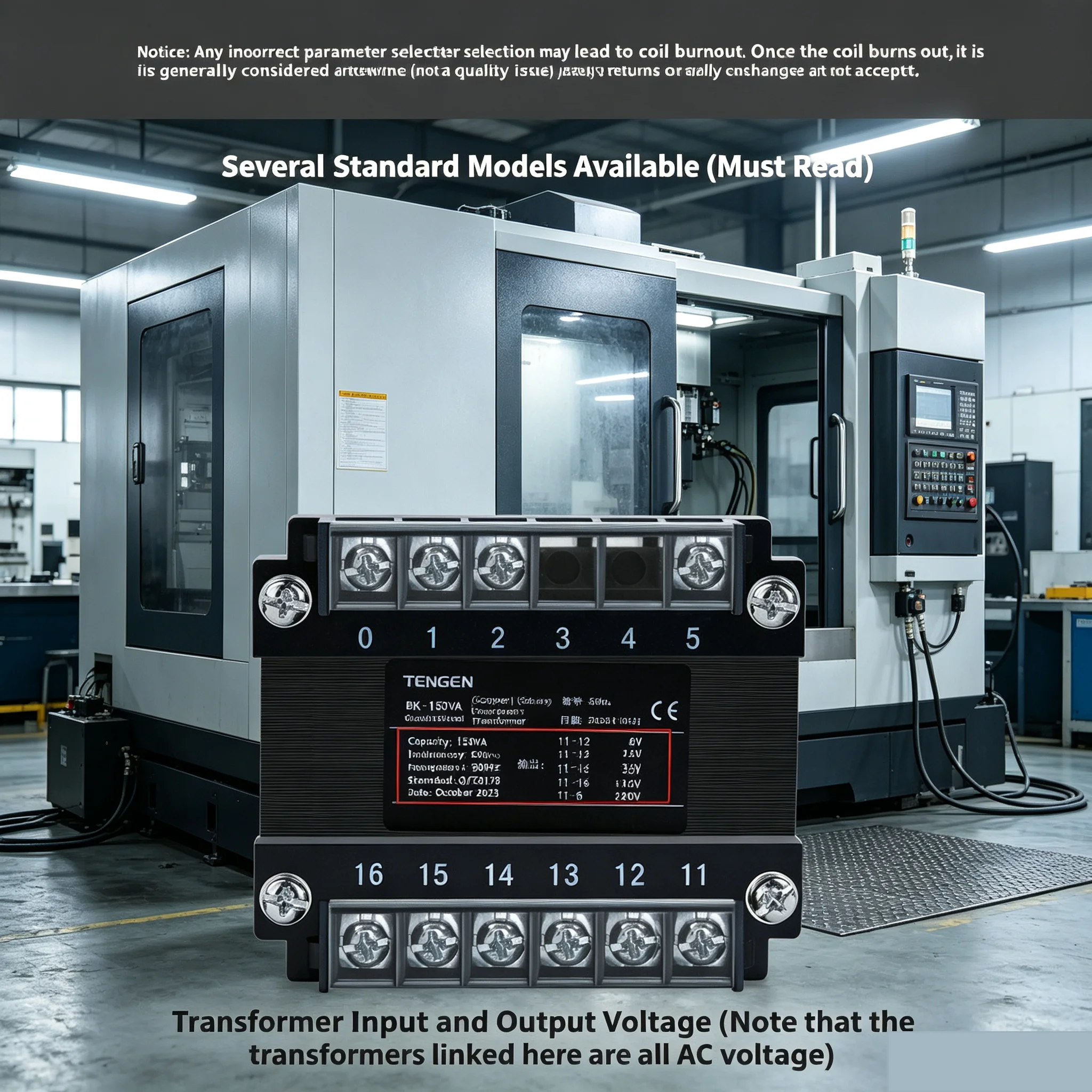 BK Series Pure Copper Control Transformer 25VA-5000VA Custom AC Voltage Transformer