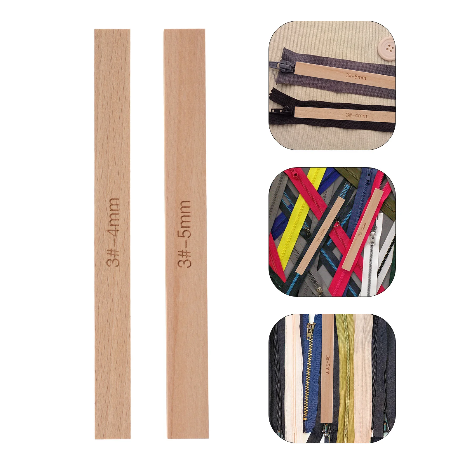 

2Pcs Wooden Zipper Gluing Guide Tool Anti-Spill Ruler for Leathercraft DIY Sewing Craft Projects Supplies Zipper Tool