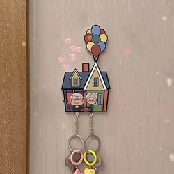 Porta-chaves para Casais, Parede Evitar Perda, Pingente Chave, Amante Chaveiro, Decoração de Casa, Frigorífico Adesivo, Armazenamento, Presente para a Menina