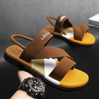 Men's Trendy Summer Wear Non-slip and Wear-resistant Driving Slippers Soft Bottom Stepping on Shit Beach Cool Slippers