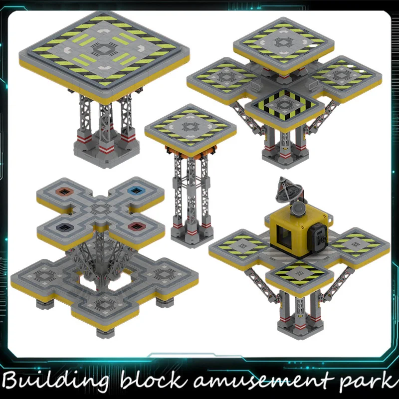 

New MOC Space Series Interstellar Harbor Supply Platform Model Technology Building Blocks Creative Kids Educational Toy Gift