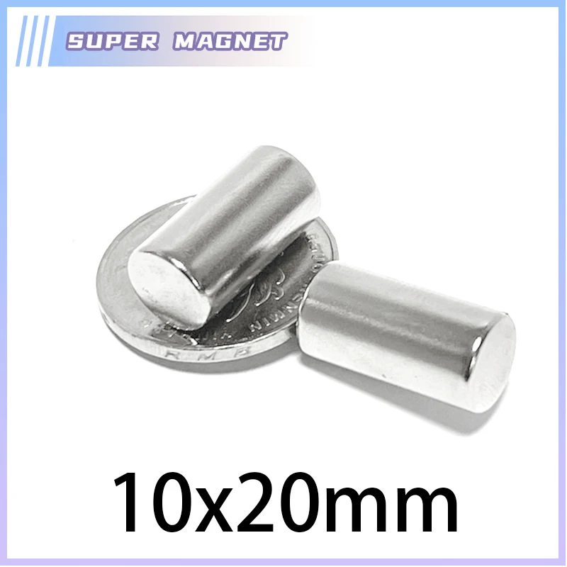 5/10/20/30PCS 10x20mm N35 Round Magnet 10mm x 20mm Neodymium Magnet Permanent NdFeB Super Strong Powerful Magnets