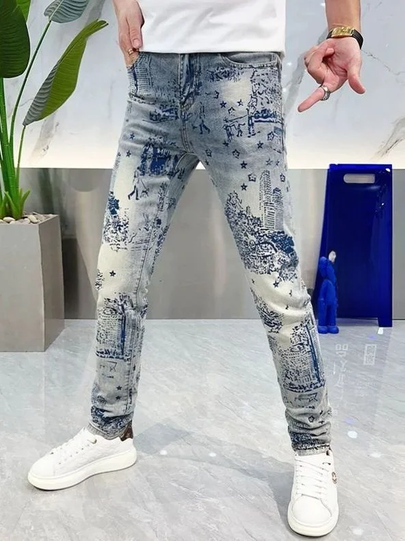 

Модные мужские джинсы Slim Fit: новая коллекция весна-осень, трендовые, брендовые, стильные, с узким прямым кроем