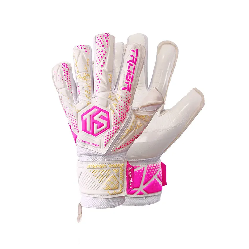 Guantes de portero TROBR serie CLASSIC látex importado alemán con guantes de portero desmontables con protector de dedo