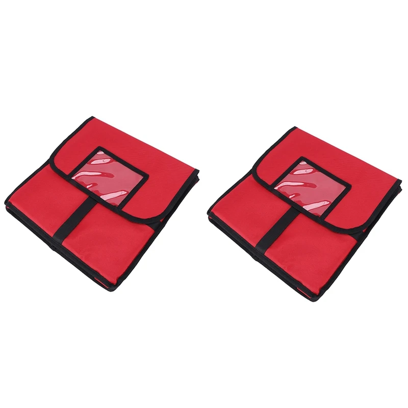 Boîte à pizza isotherme professionnelle, grand sac de livraison de pizza, 2 pièces