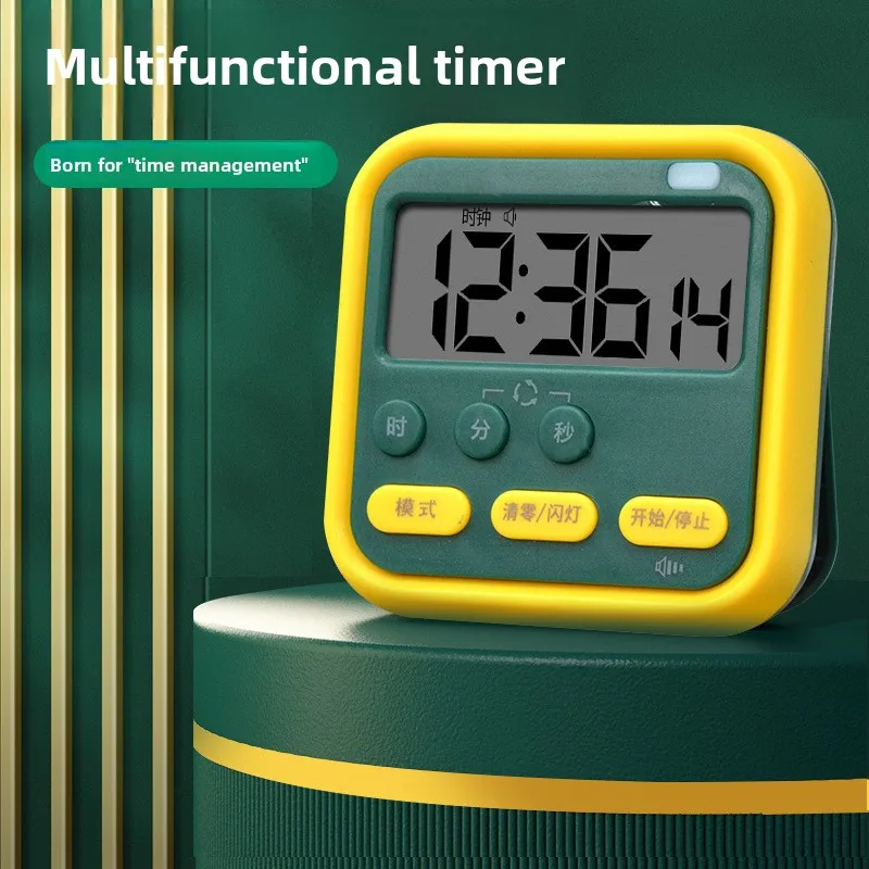 Timer Kookwekker Countdown Elektronische wekker Tijdbeheer Timer Stopwatch Tijdtracker Tijdbewaarder