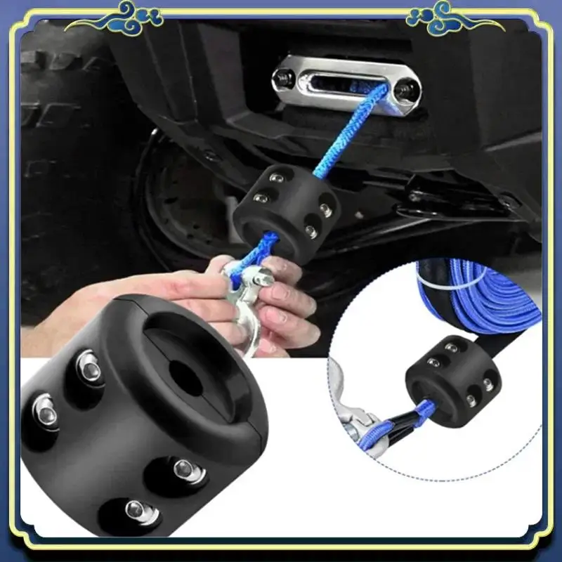 AU16-Car Winch Hook Stop Cable Protector Cable Hook Stop Bump Stopper Vehicle Modification ATV Cable Saver Accessories