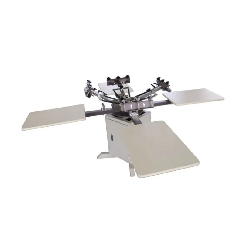 

Front printing machine Manual clothing screen printing machine, simple four-color printing machine