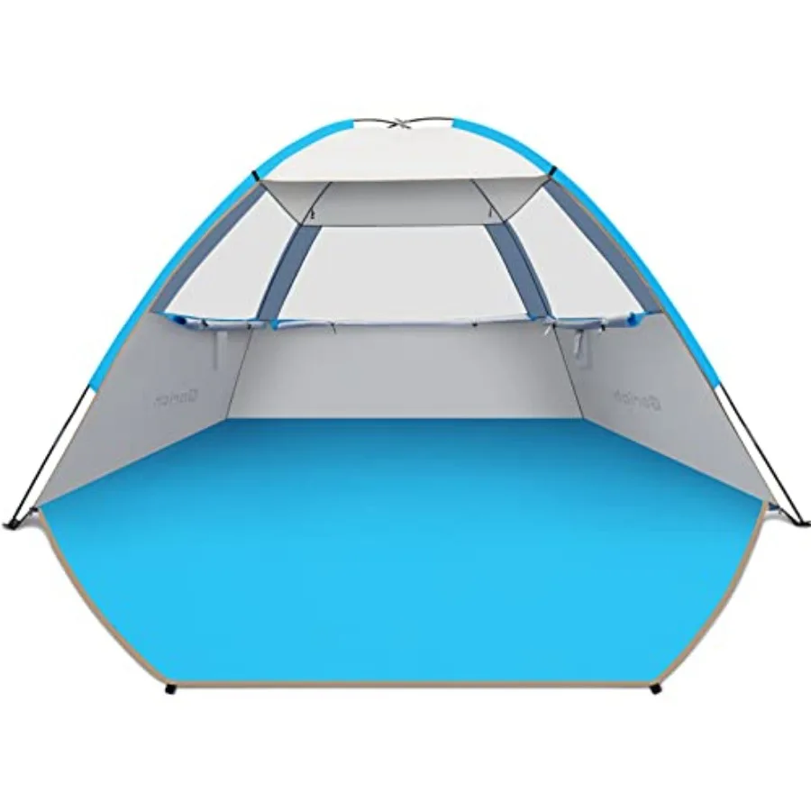 

Beach Tent Sun Shelter for 6 Person with UPF 50＋ UV Protection, Lightweight & Easy Setup Beach Shade Canopy, Portable Beach Shad