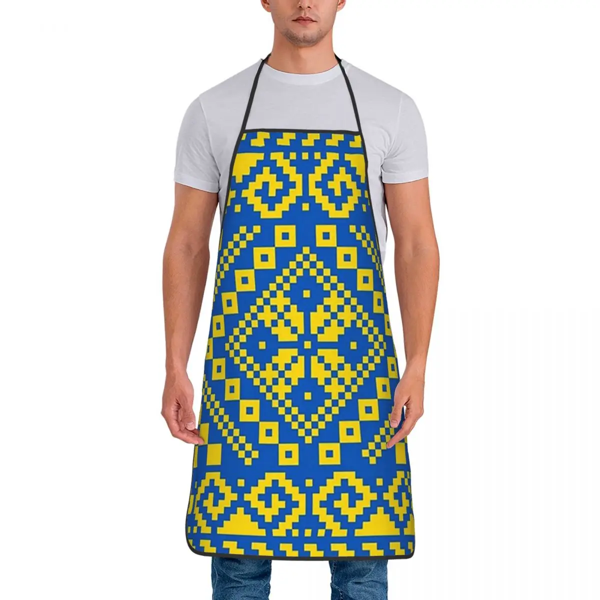 Copy Of Ukrainian Folk Pattern Vyshyvanka Apron Chef Cooking Baking Tablier Bib Kitchen Cleaning Pinafore for Women Men