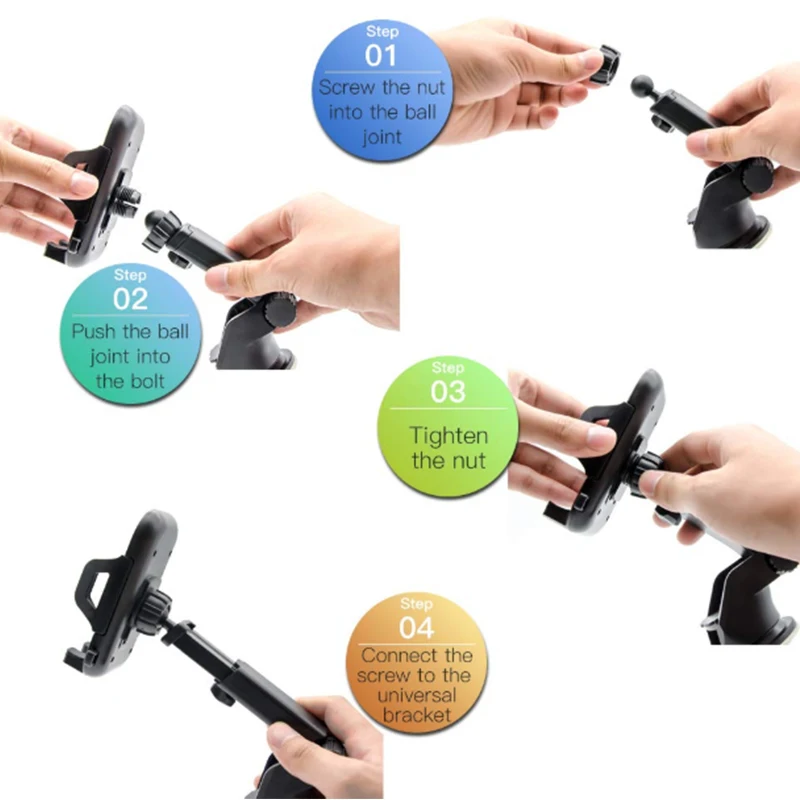 YTGEE High Quality Car Cell Phone Windshield Mount Multifunctional 360 Degree Gravity Dashboard Car Mobile Phone Holder