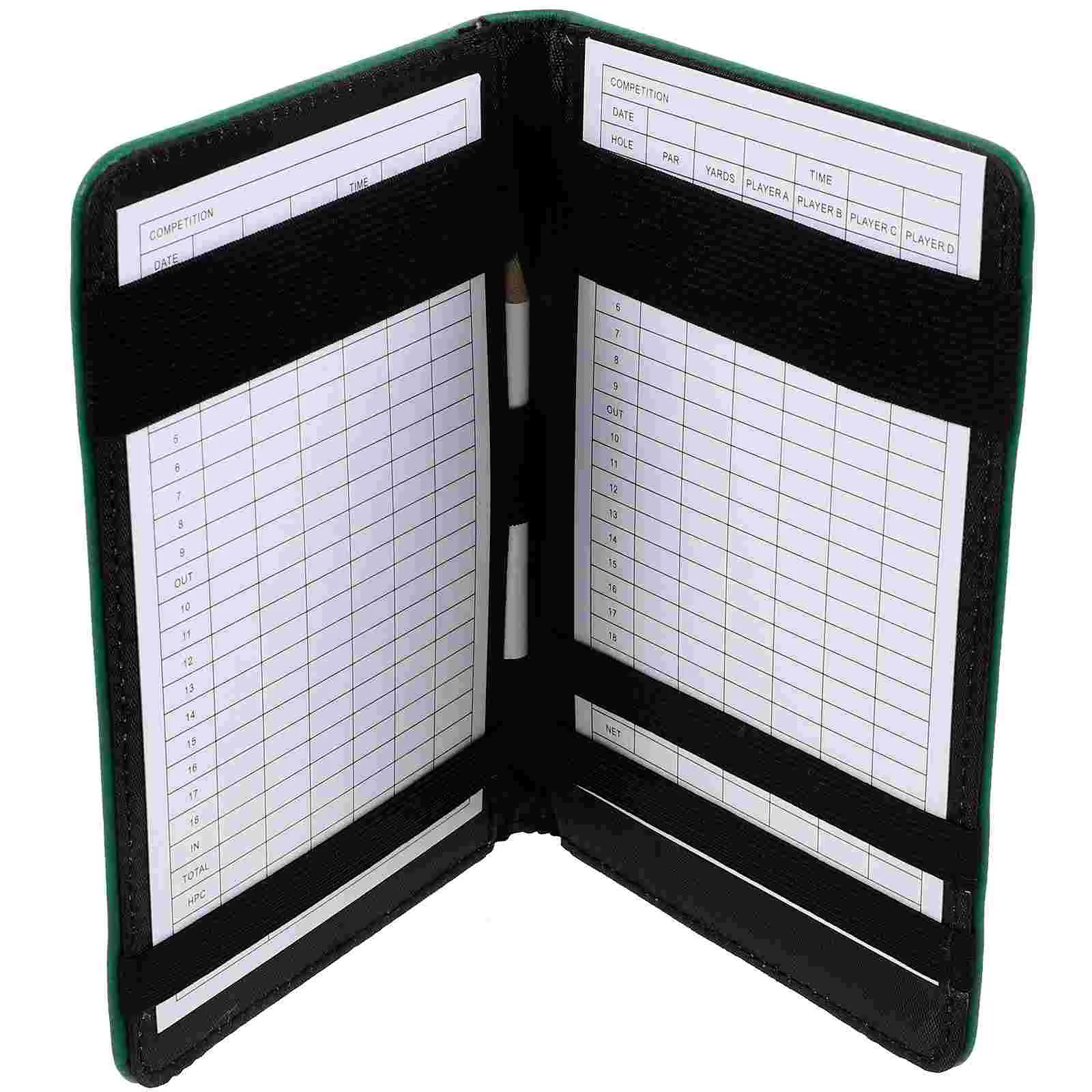 1 Set of Golfing Recording Scorecards Holder Simple Style Golfing Scoring Book Golf Scoring Card golf log book