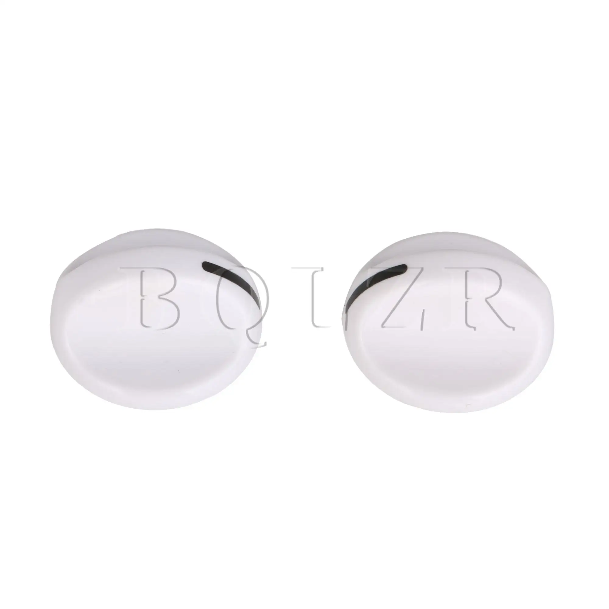 

BQLZR 2 Pcs White Plastic Dryer Knob Timer Knob Replace Part Number 131666601