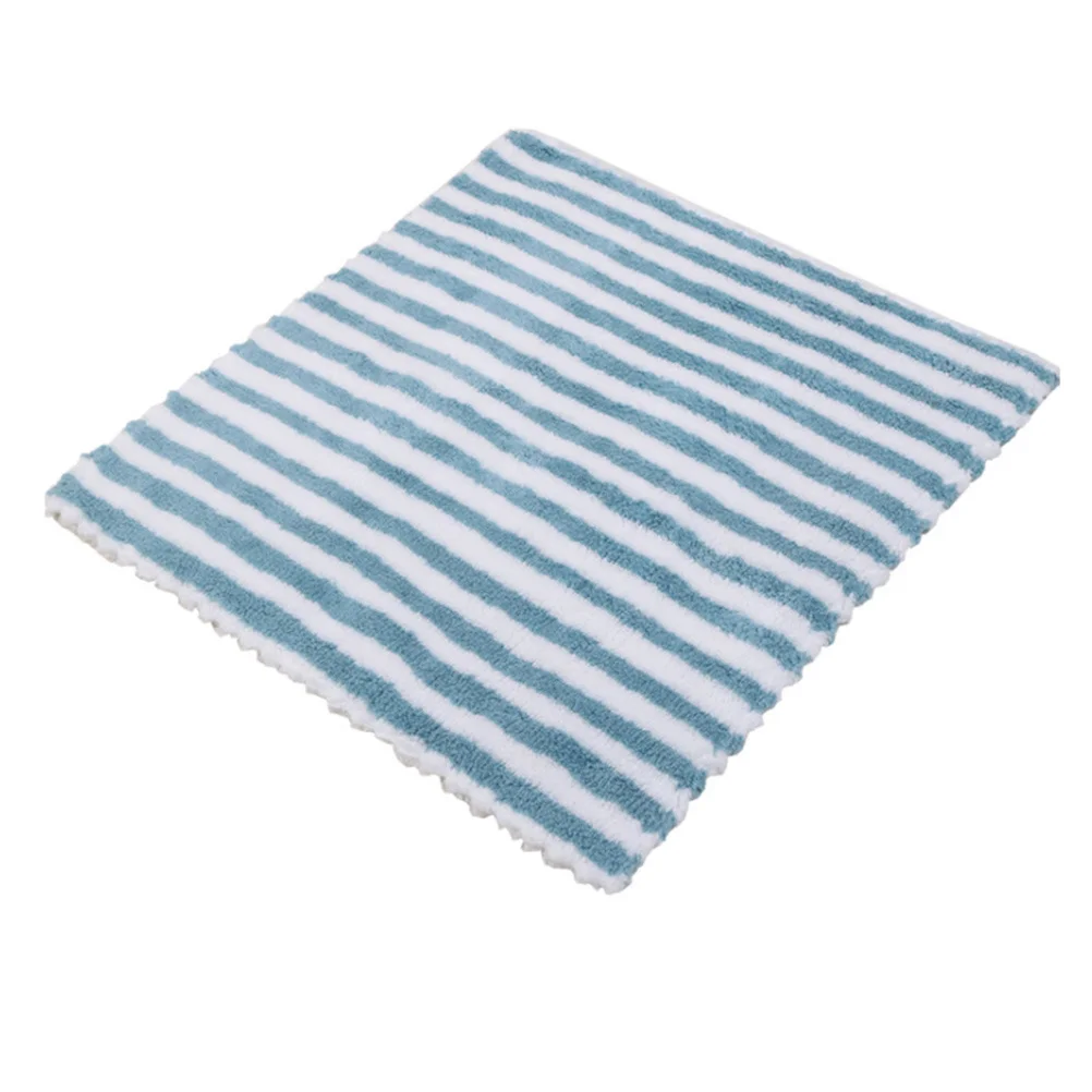 

3Pcs Coral Dishtowel Kitchen Towels High Performance Cleaning Cloth Ultra Absorbent Lint Free Multiple Styles Wash Towel