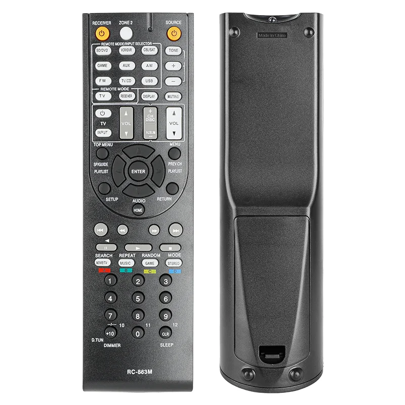 RC-863M para reemplazo de control remoto Onkyo, para receptor AV Onkyo HT-R592 HT-S5600 HT-R2295