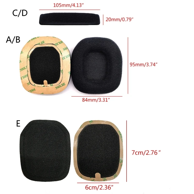 Replacement Headband Ear Pads Cushions for Astro A40 A50 Headset Tuning Foam Pad
