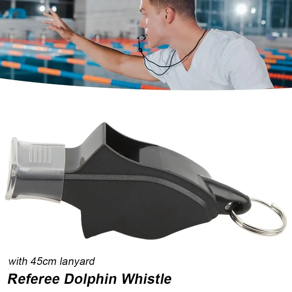 1Pcs Sports Like Big Referee Whistle Seedless Professional Dolphin Whistle Plastic Sound Whistle Outdoor Sport Soccer Basketball