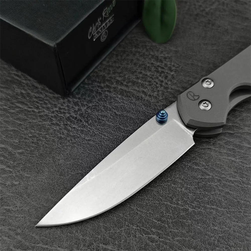 Chris Reeve Folding Pocket Knife D2 Blade Titanium Alloy Handle High Quality Outdoor EDC Survival Hunting Camping Tool