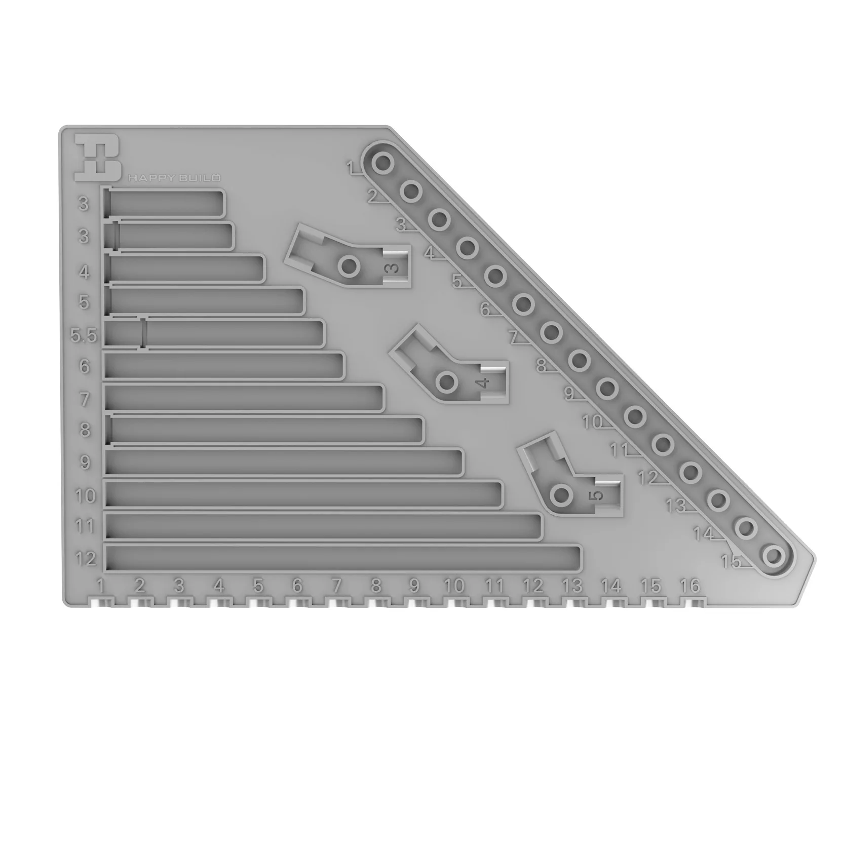 Multifunctional Building Blocks Ruler Educational Toy For Kids Measurement And Assembly Play