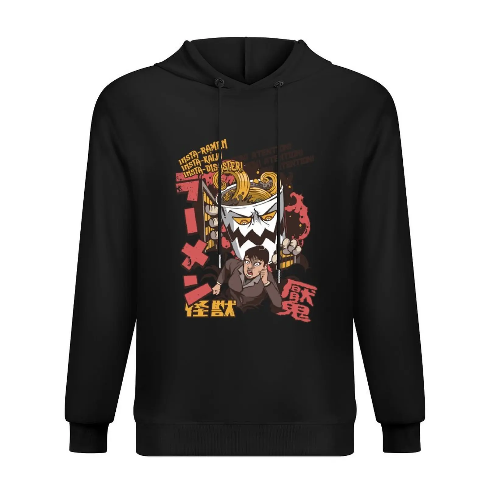 

Японская толстовка с капюшоном Insta Ramen Attack, корейская осенняя одежда, осенняя одежда, футболки с рисунком, мужская эстетичная одежда, пуловер, толстовки