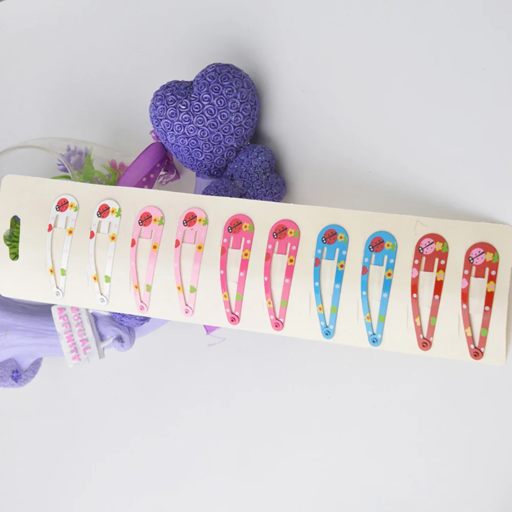 40 قطعة الأطفال قطرة الماء المفاجئة مقاطع الشعر الملونة الكرتون نمط آمنة إكسسوارات الشعر الفتيات الصغار المفاجئة المشابك مجموعة