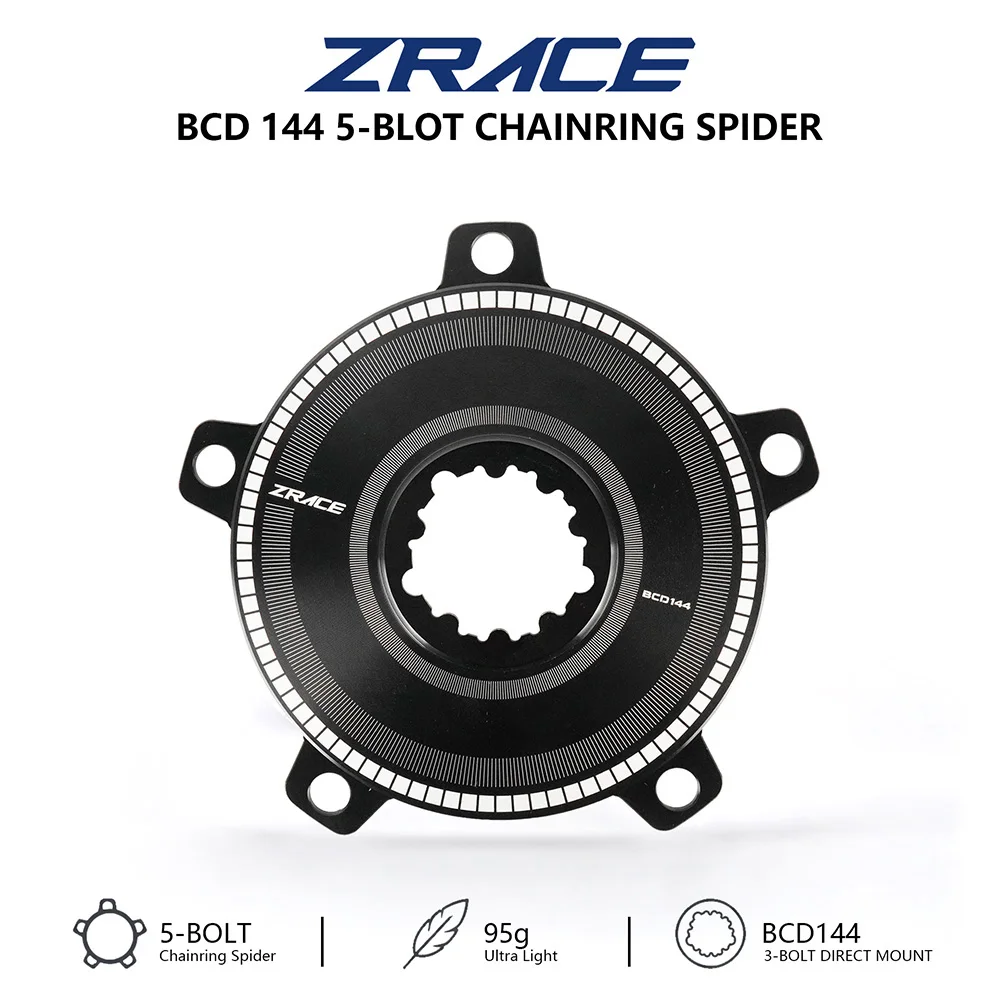 ZRACE ZR-TK1 Track Bikes / Fixed Gear Spider BCD144, BCD 144, Track Spider for Direct Mount 3-Hole Cranks