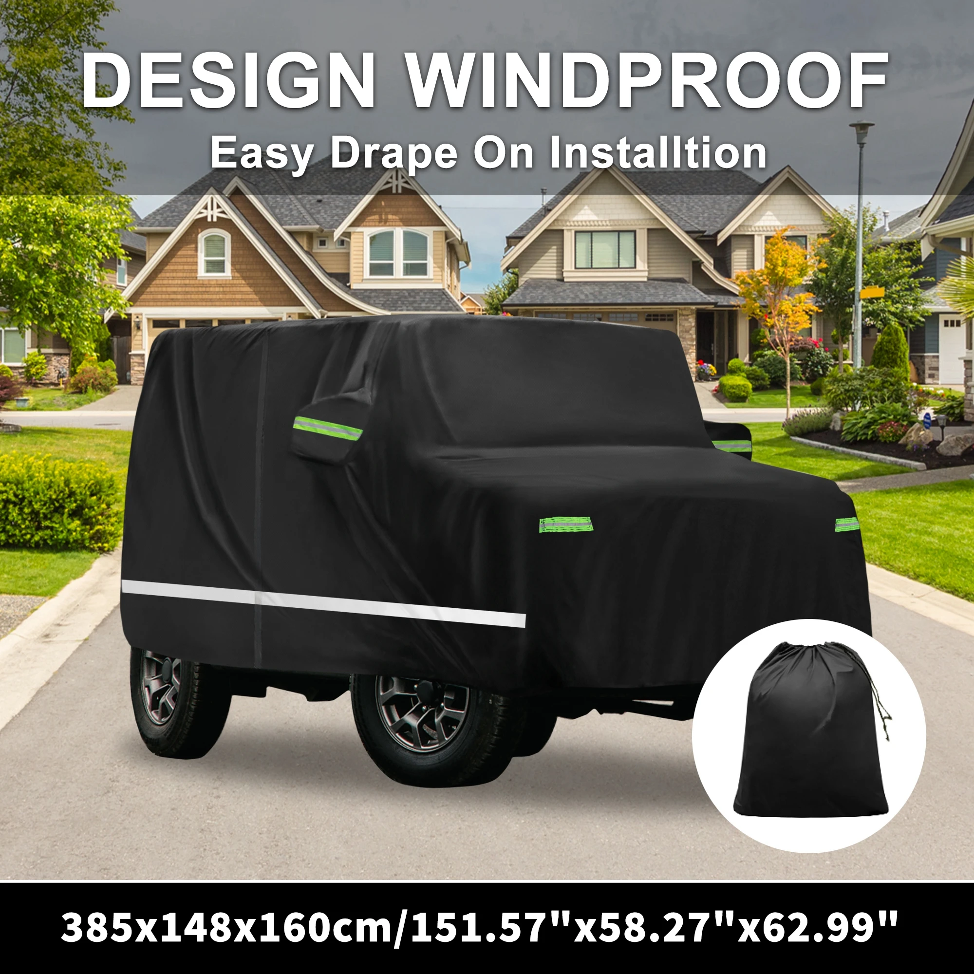 

Motoforti 1 Set Car Cover for Nissan Sakura Outdoor Waterproof Protection Silver Tone