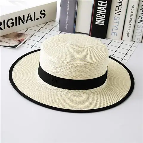 Gondolier Cosplay Straw Hat Edge Wrapped