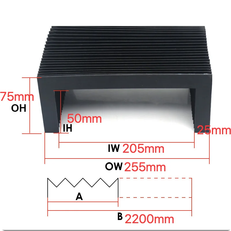 Customized Circular Round Dust-Proof Bellows Cover for CNC Machine