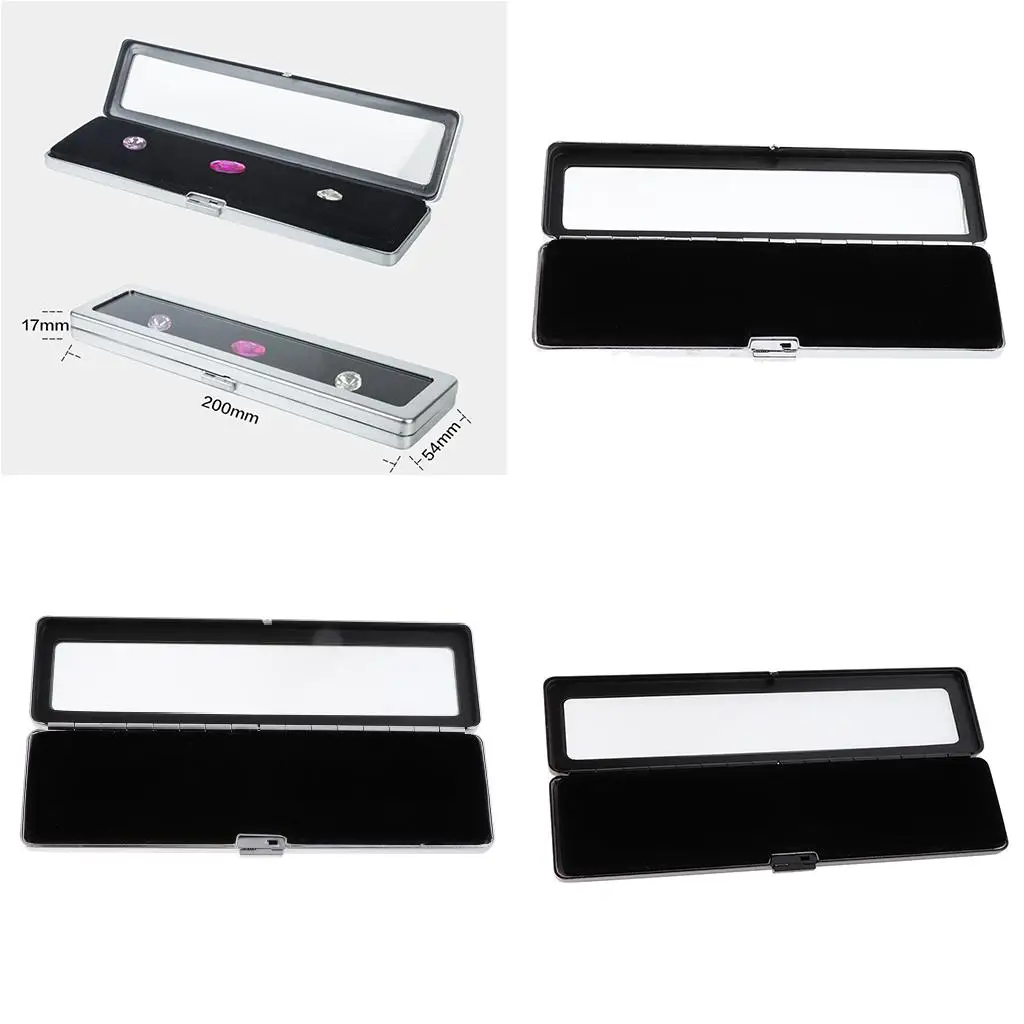 

Стеклянная шкатулка для украшений, маленькая металлическая коробка для хранения бриллиантов, органайзер для демонстрации высококачественных ювелирных изделий в розничных магазинах