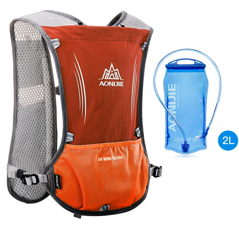 AONIJIE E913S 5L Trink Rucksack Rucksack Tasche Weste für 2L Wasser Blase für Lauf Marathon Rennen Sport 600ML Wasser flaschen