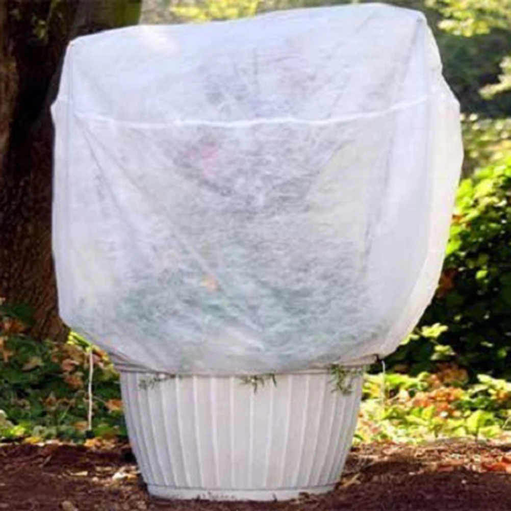 

60*110Cm Plant Protection Cover Non-Woven Fabric Flower Shelter Wind Rain Insect Resistant Frost Guard For Winter