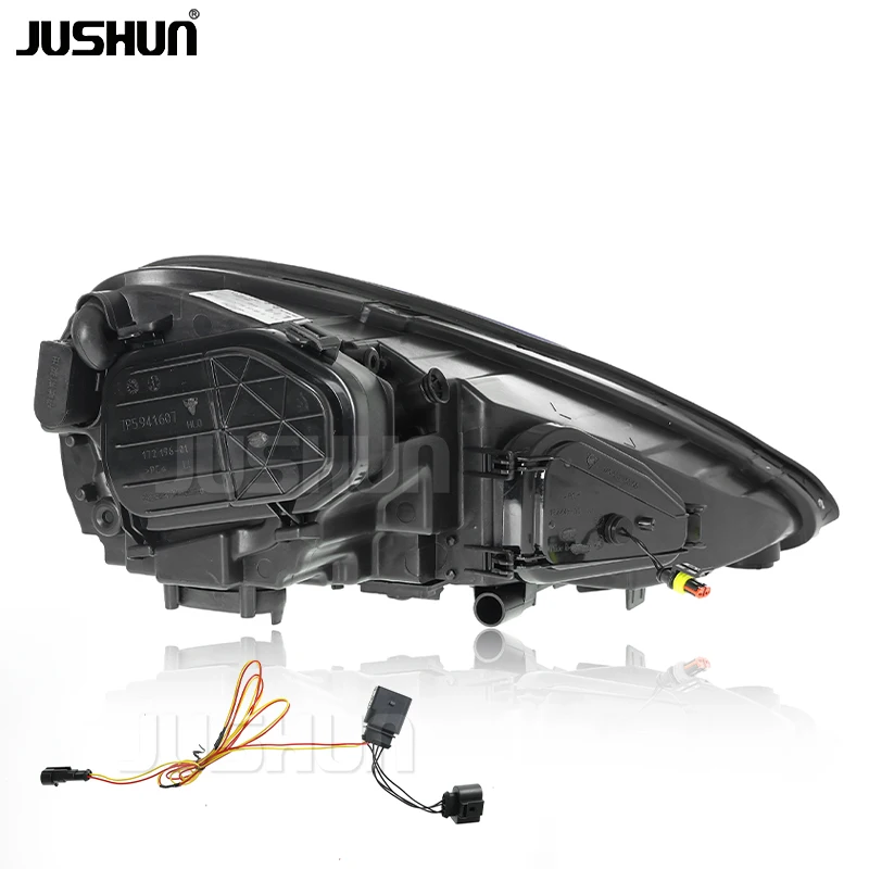 JUSHUN Upgraded Headlights for Cayenne 2011-2014 958.1 Headlight Assembly Retrofit Old New Lens Headlights