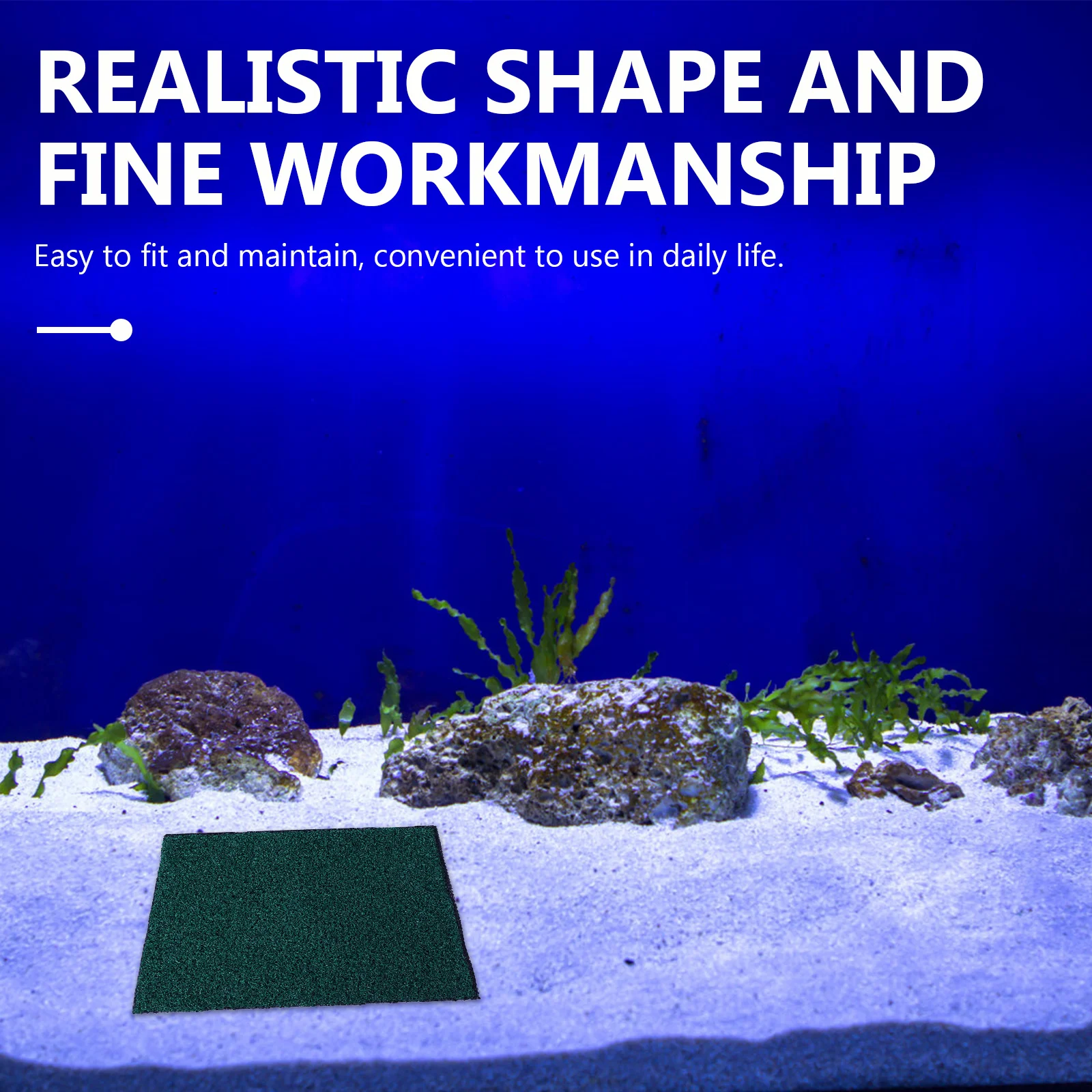 

1 Sheet Artificial Grass for Fish Tank Decor Plastic Plants Lawn Simulation Landscape DIY Aquarium Decoration Artificial Grass