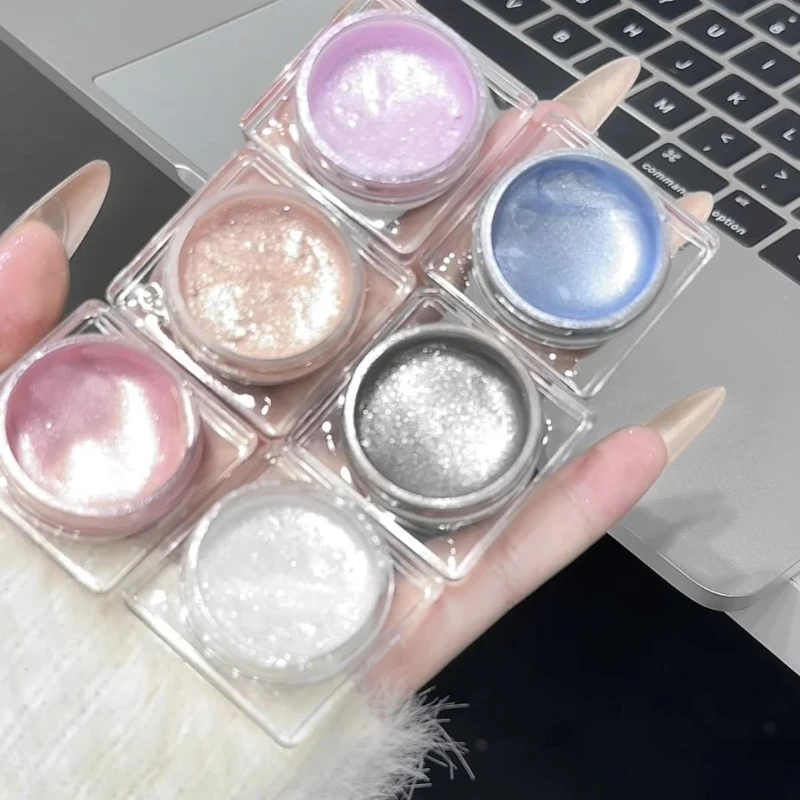 Gesichts- und Augen-Highlighter-Schimmer, leuchtendes Lidschatten-Puder-Make-up, funkelnder Glitzer-Glüh-Körper-Highlighter für Party-Festival