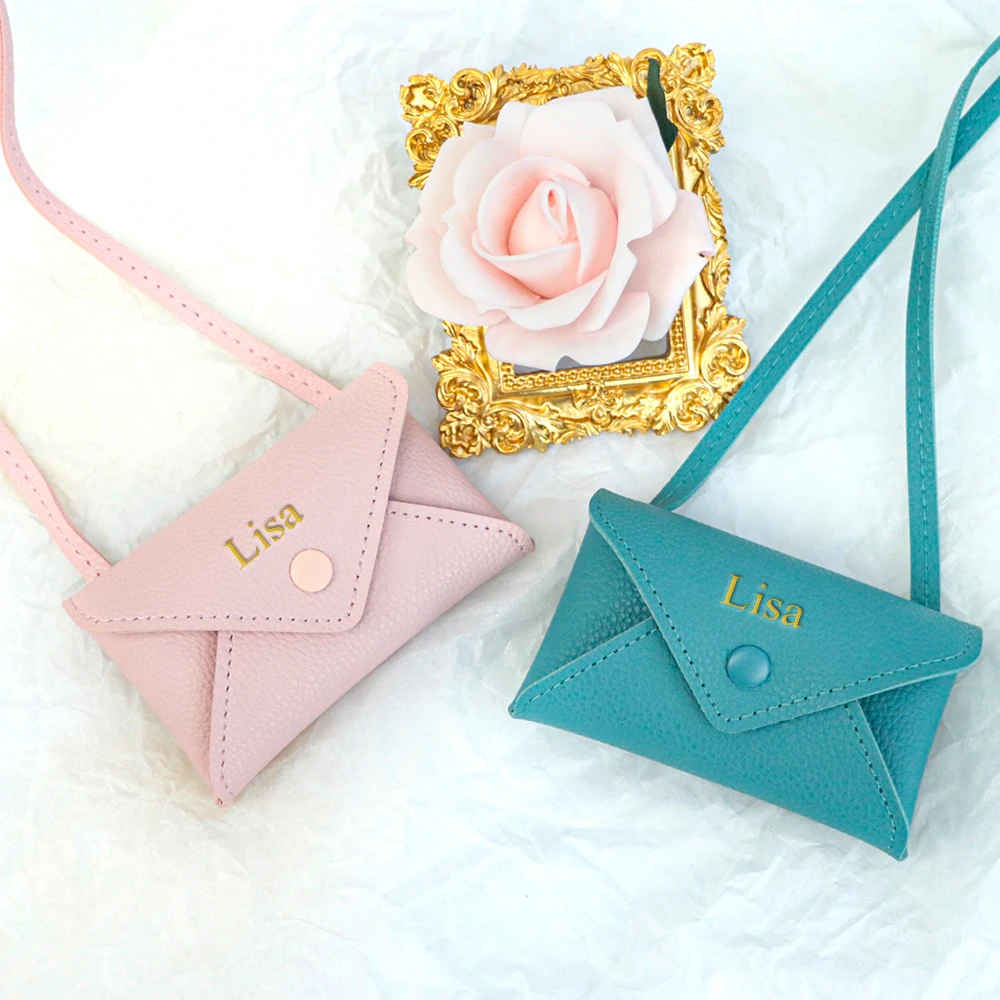 Customized Name Mini Ladies' Coin Purse, Ins Versatile, Multi-Color Niche Neck-Hanging Crossbody Bag, Lipstick, ID Card Bag