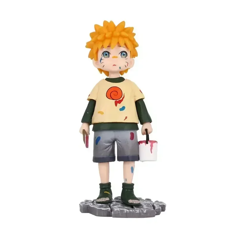 16cm dos desenhos animados anime naruto figura uzumaki bonito figuras de ação estátua pvc modelo coleção brinquedos meninos presentes do dia das crianças