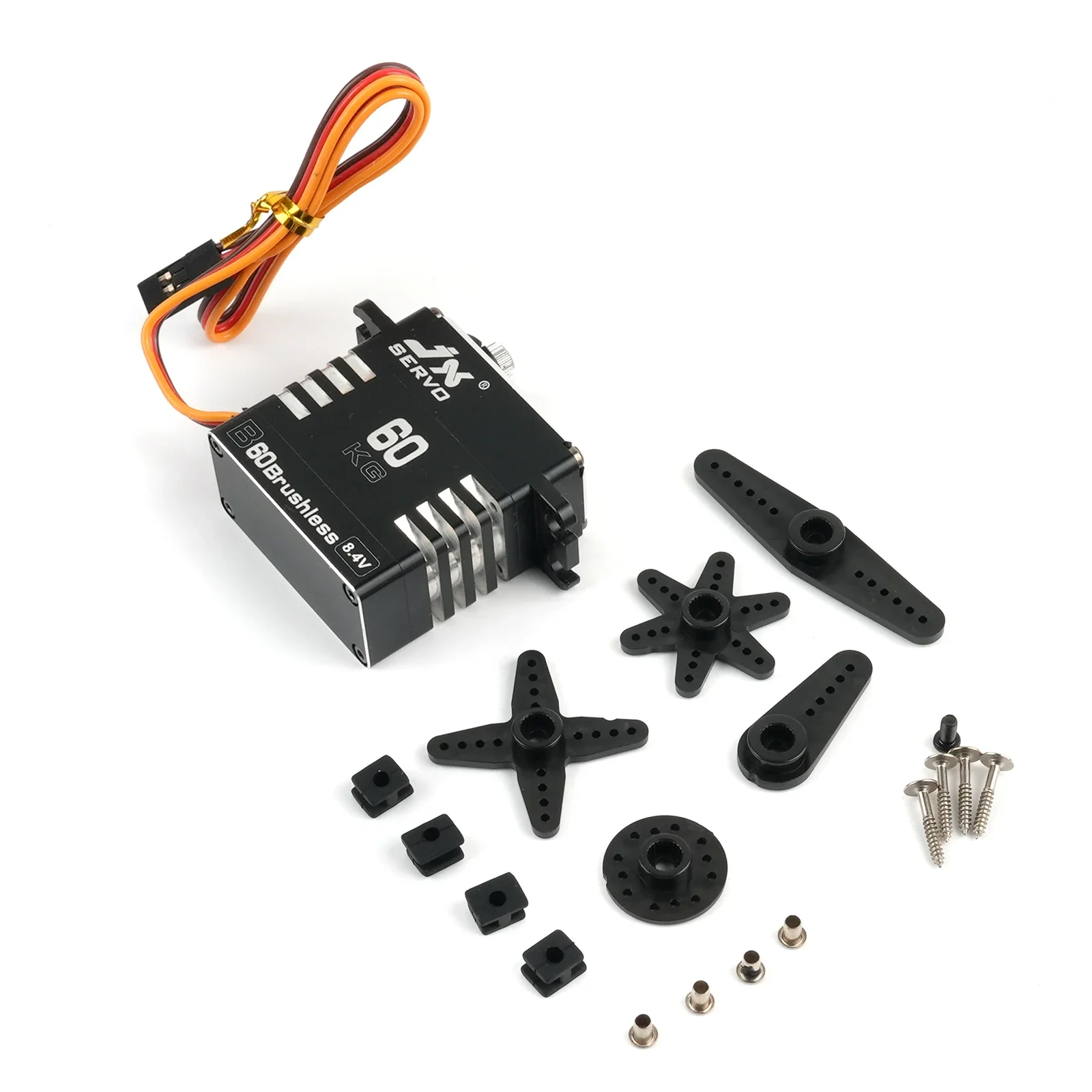Servo digitale a coppia elevata da 60 kg Motore brushless HV con guscio in alluminio completamente impermeabile per auto RC Robot Crawler JX B60