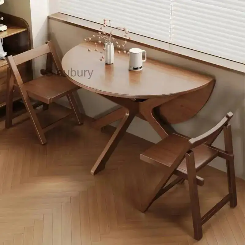 Tables Mid Dining Century Vintage Rustic Unique Round Modern Dining Tables Foldable Nordic Table A Manger Pliante Room Furniture
