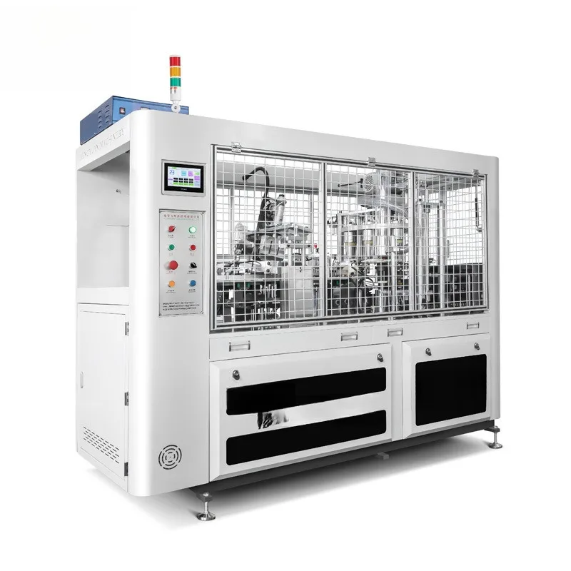 2023 New Design Fully Automatic High Speed Milk Tea Disposable Production Paper Cup Machine