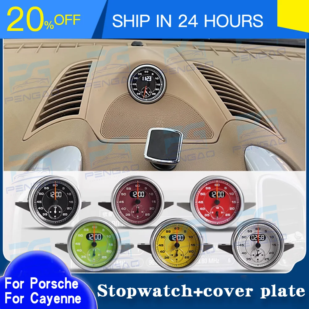 ONEY Protective Cover for Porsche Cayenne 958 Trim Cover Protector Anti-Scratch Protection Accessories Plate Stopwatch Dashboard