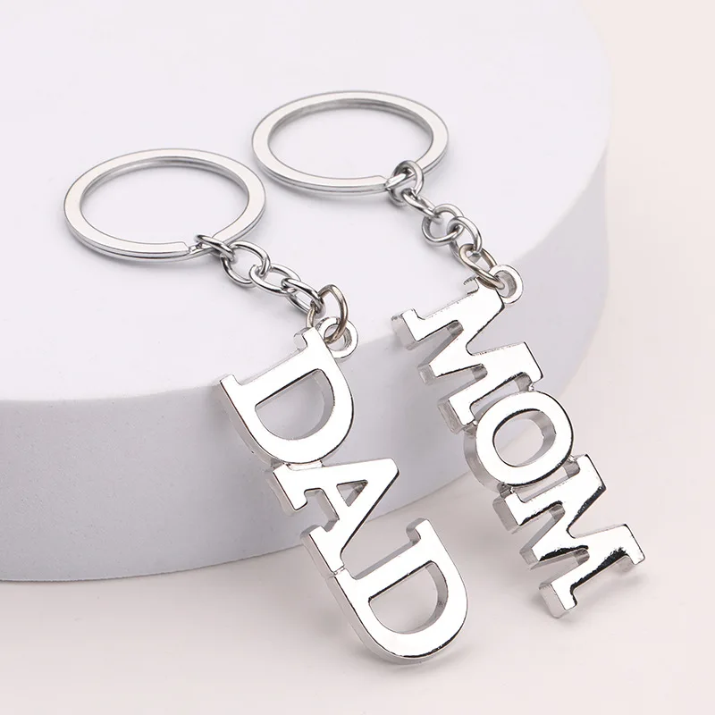 Family Key Chain Mom Dad Keychain Ring For Women Men Jewelry Personalized Mother Boy Girl Child Kid Gift