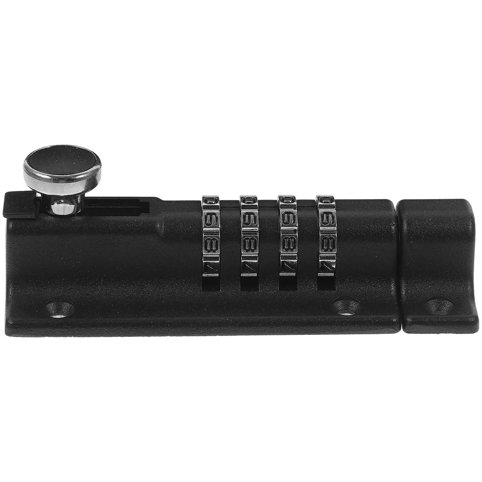 Code Door Lock Stainless Steel Deadbolt 4 Password Gate Lock for Outdoor Fence Smooth Polishing Anti Rust