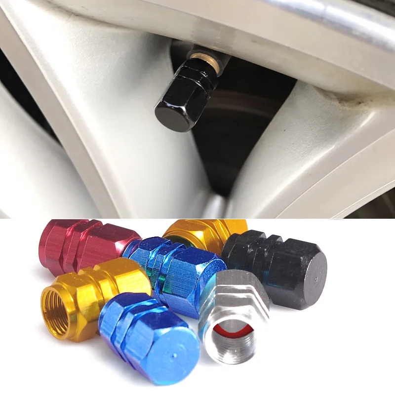 8/4PCS Car Wheel Tire Valve Caps Aluminum Alloy Car Tire Valve Tyre Caps Stem Air Cap Airtight Cover Auto Motorcycle Accessories