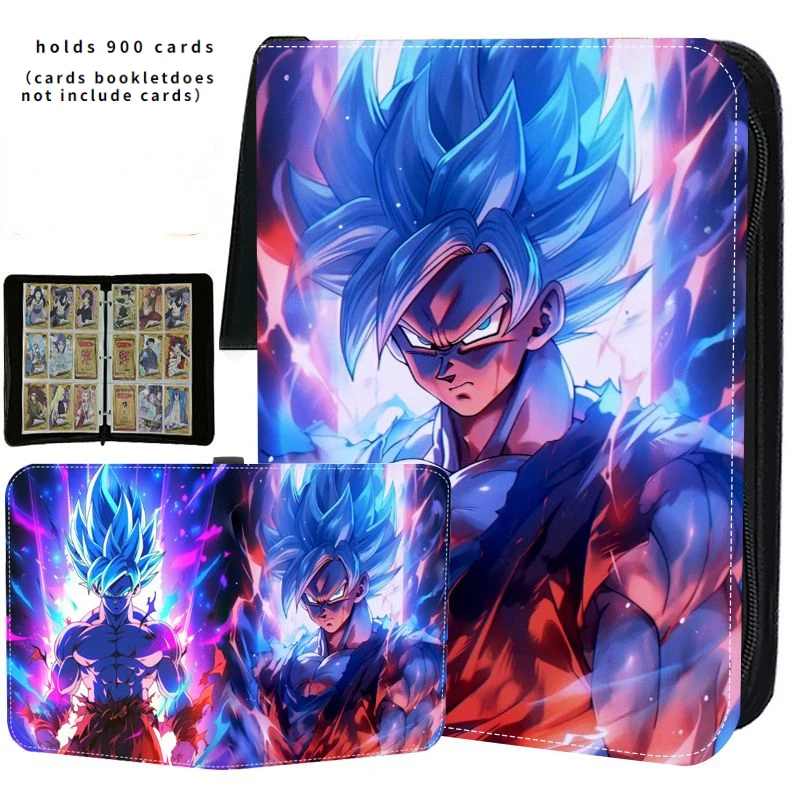 Anime Dragon Ball Son Goku Vegeta Frieza 400-900pcs Card Book Game Card Zipper Holder Binder VMAX Collection Kids Toys Gift