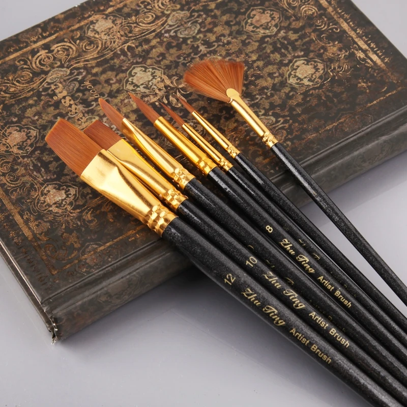 Nylonowy pędzel do włosów o innym kształcie Artysta Olej do akwareli Profesjonalna dostawa