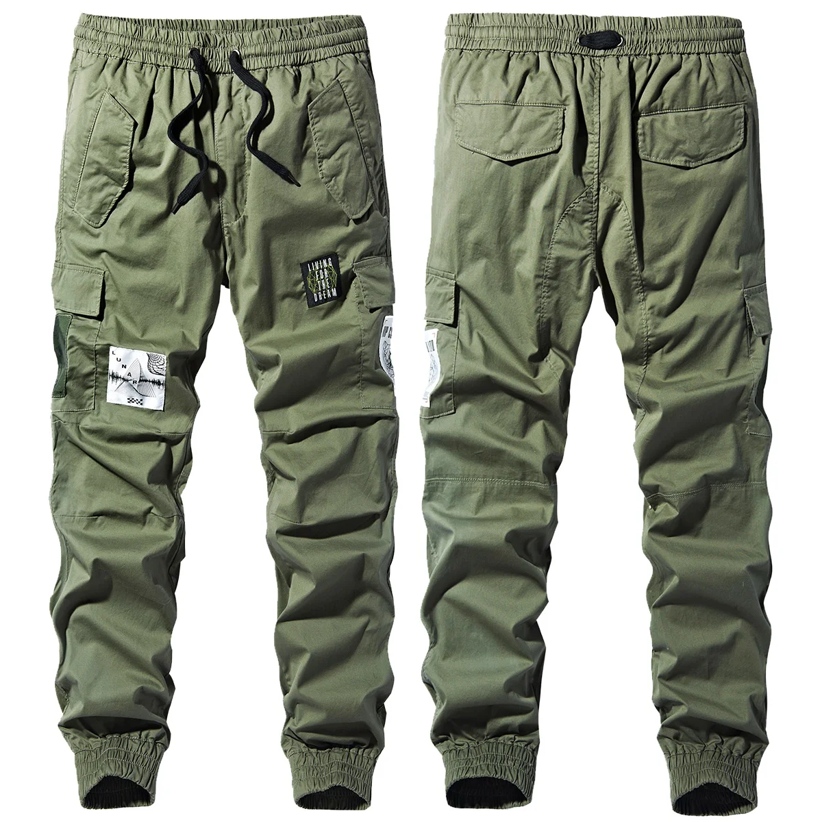 

Loose Straight Leg Men's Workwear Pants VIP Brand Cotton Youth Casual Trousers Spring Autumn Seasonal een Color Long Pants