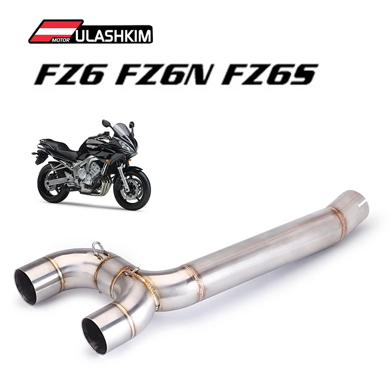 FZ6  FZ6S Full System Exhaust For YAMAHA FZ6 FZ6N Motorcycle Muffler Exhaust Escape Front Middle Pipe FZ6